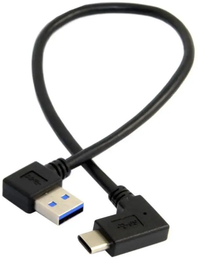 Main image of 30cm 90 Degree RightAngled USB 3.0 to USBC Data Extension Cable for Tablet, Mobile Phone & Hard Disk Drive