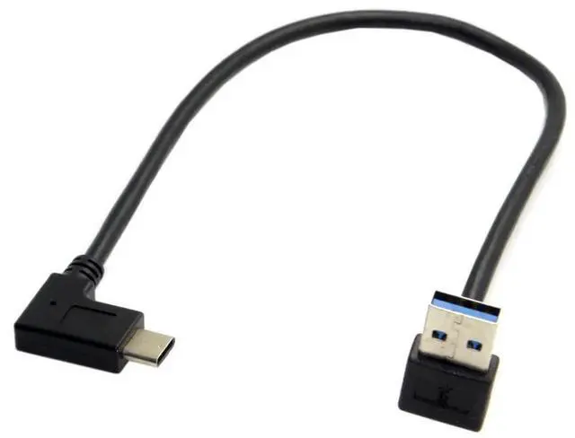 Alt view image 7 of 7 - 30cm 90 Degree UpAngled USB 3.0 to USBC Data Extension Cable for Tablet, Mobile Phone & Hard Disk Drive