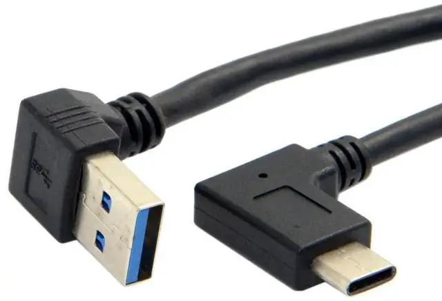 Alt view image 4 of 7 - 30cm 90 Degree UpAngled USB 3.0 to USBC Data Extension Cable for Tablet, Mobile Phone & Hard Disk Drive