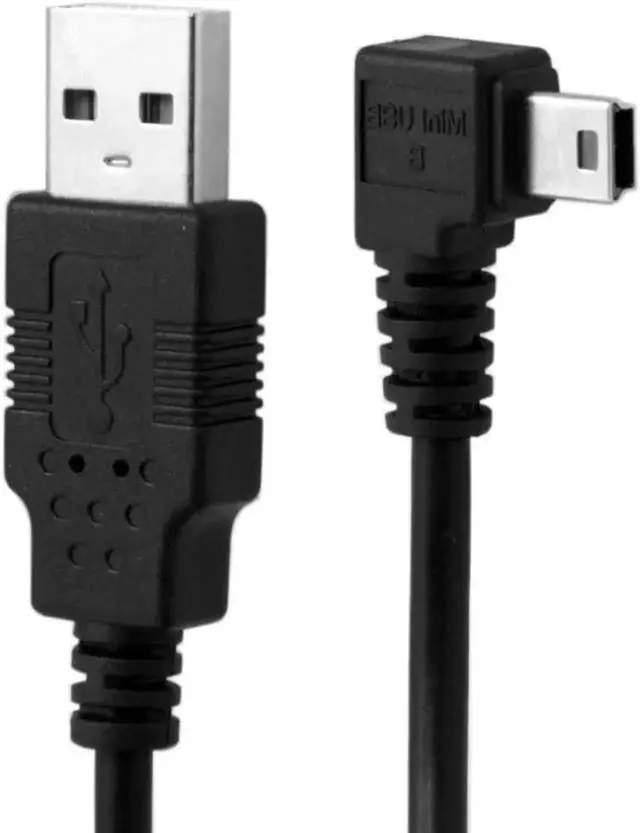 Alt view image 2 of 7 - 1.8M Black 90 Degree RightAngled USB 2.0 Male to Mini USB 5Pin Male Charging & Data Transfer Extension Cable