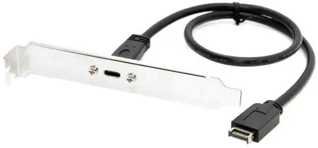 Main image of 12cm PCIE Bracket USBE Motherboard to USBC Front Panel Header Extension Cable Adapter, USB 3.1 Gen 2 10Gbps