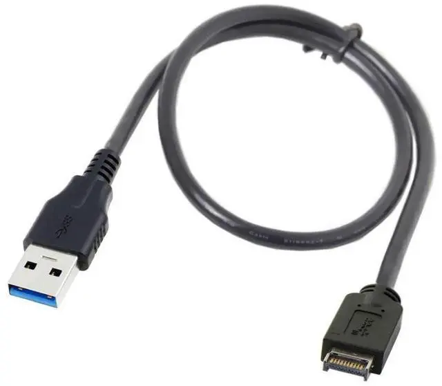Alt view image 3 of 7 - 1.64FT/50cm USB 3.0 to USB 3.1 TypeE Front Panel Motherboard Header Extension Data Cable
