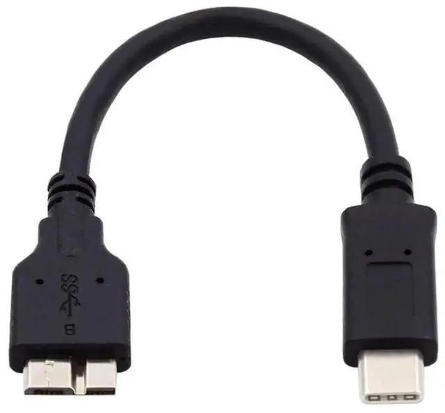 Alt view image 3 of 7 - 2 Pack 15cm USB 3.0 / USBC Male to MicroB Male Cable for Portable Hard Drive