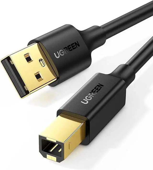 Main image of UGREEN USB A to USB B Printer Cable 5ft, HighSpeed Cord Compatible with HP, Canon, Brother, Samsung, Dell, Epson, Lexmark, Xerox & More Printers