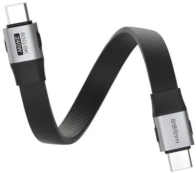 Main image of 1.64ft USB4 V2.0 USBC Cable, 80Gbps Data Transfer, 8K@60Hz Video, 240W Fast Charging for iPhone 17/16/15 Pro Max, iPad, Thunderbolt 5/4 & External SSD