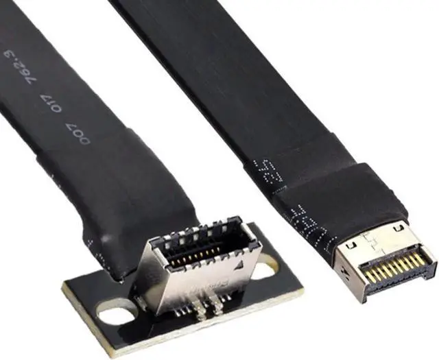 Alt view image 3 of 7 - 50cm USB 3.2 Gen 2 (USB 3.1) TypeE Front Panel Socket Motherboard Header Extension Cable