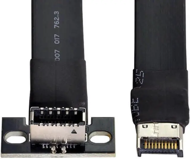 Alt view image 7 of 7 - 50cm USB 3.2 Gen 2 (USB 3.1) TypeE Front Panel Socket Motherboard Header Extension Cable