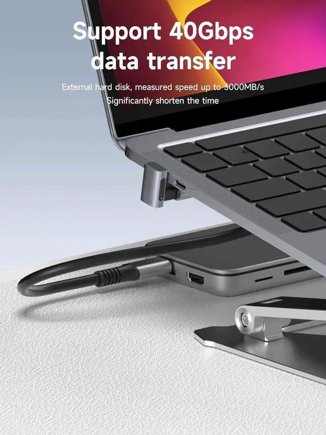 Alt view image 4 of 7 - UType Male to Male USBC Adapter, 240W 40Gbps 8K@60Hz USB4 Connector for Thunderbolt 4/3, ROG Ally, Steam Deck, Switch, Dock, Mac, Tablet, iPhone 16/15 Pro Max