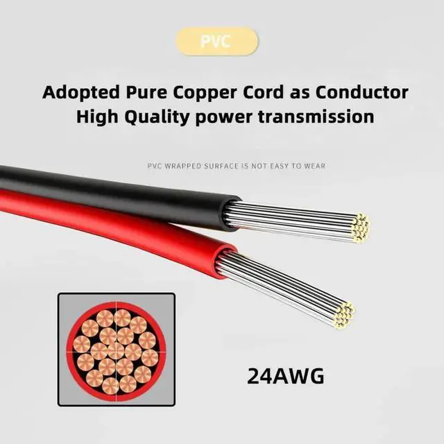 Alt view image 5 of 7 - 5 Pack 2.0mm Pitch 4Pin to USBC Female DC 5V 3A Charging Port Conversion Cable Adapter with Waterproof Dustproof Rubber Plug