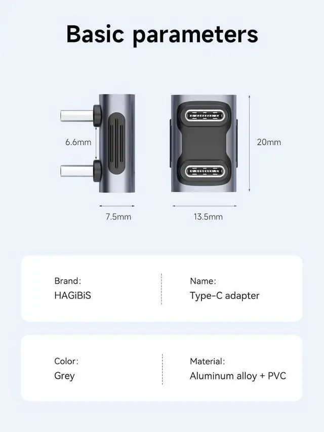Alt view image 5 of 6 - 240W 40Gbps 8K UType USBC Male to Male Adapter, USB4 Connector for Thunderbolt 4/3, ROG Ally, Steam Deck, Switch, Dock, Mac, Tablet, iPhone 16/15 Pro Max