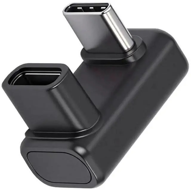 Main image of 180 Degree Angled USBC Male to Female Extender Adapter, USB 5.0 TypeC Connector Support 80Gbps Data Transfer 240W PD Fast Charging 16K/8K/5K Video Output