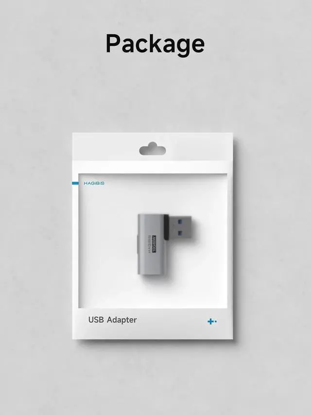 Alt view image 5 of 7 - 2 Pack 90° SideBack USB 3.2 Adapter, Right & Left Angle USBA Male to Female OTG Extender Connector for Laptop, Charger, PC, Car, Mouse, Keyboard