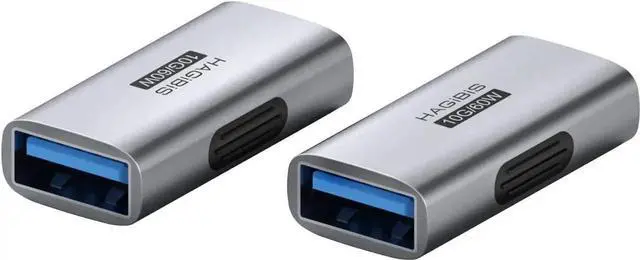 Main image of 2 Pack USB 3.2 Female to Female Adapter, 10Gbps 60W USBA OTG Extender Connector for Laptop, Charger, PC, Car, Mouse, Keyboard AA30