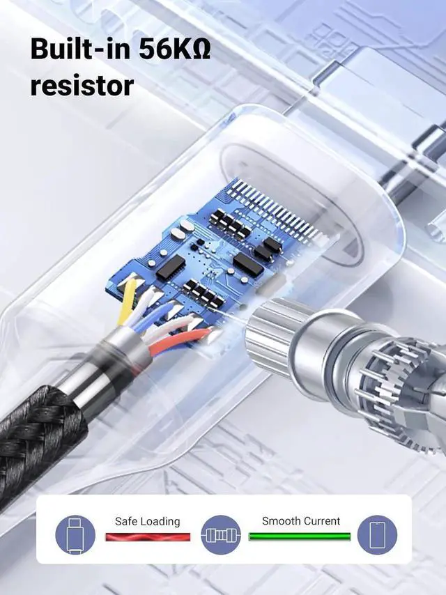 Alt view image 3 of 7 - UGREEN Braided USBA to USBC Car CarPlay Fast Charging Cable, Compatible with iPhone 16/16 Plus/16 Pro/15, Samsung Galaxy S24/S23, Pixel 8/7, 1.6FT