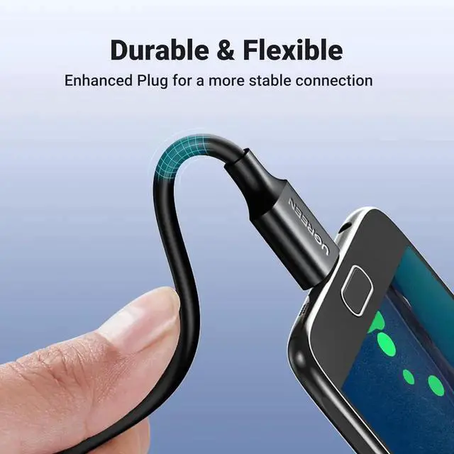 Alt view image 3 of 7 - UGREEN USB 3.0 TypeA Male to MicroB Cable 1.5ft, HighSpeed Data & Charging Cord Compatible with Samsung Galaxy S5, Note 3, Cameras, External Hard Drives and More