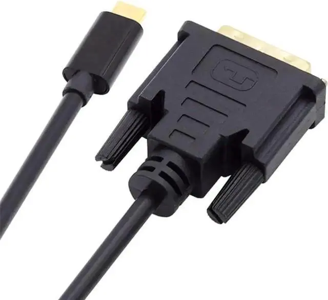 Alt view image 4 of 7 - USBC Source to DVI Male Cable 1.8m, USB 3.1 TypeC to DVI 1080P@60Hz Display Cable for Laptops