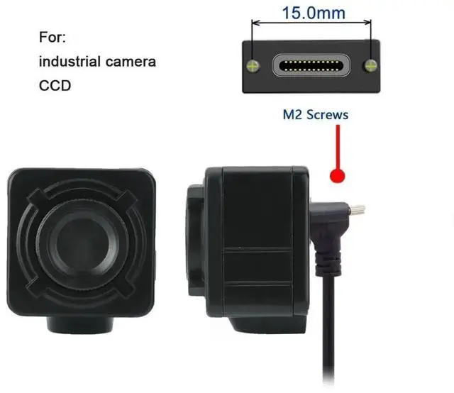 Alt view image 5 of 7 - 5.0M 90 Degree RightAngle USB 3.0 to USBC Data Cable with Panel Mount Screws for Industrial Cameras