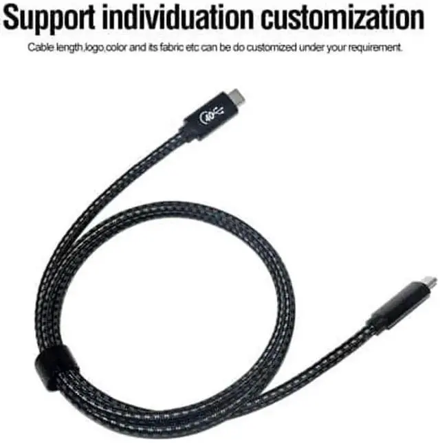 Alt view image 5 of 6 - 5ft USB4 USBC Cable, 40Gbps Data Transfer, Dual 4K / 5K@60Hz Video Output, 100W PD Fast Charging, EMark Chip, Compatible with Thunderbolt 4/3, MacBook, Laptop, Monitor, eGPU