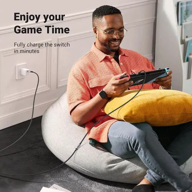 Alt view image 7 of 7 - UGREEN Grey 1m USBC 3.2 Extension Cable, 10Gbps Data Transfer, 100W PD Fast Charging & 4K@60Hz Video Output, Compatible with iPhone 16/15, M3 MacBook Pro/Air, iPad Air 2024, Galaxy S24 Ultra, Switch