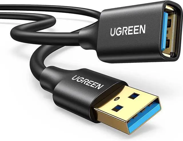 Main image of UGREEN 1m USB 3.0 Extension Cable, 5Gbps MaleA to FemaleA Extender Cord Compatible with Gamepad, Flash Drive, USB Hub, External Hard Drive, Keyboard, Printer, Webcam