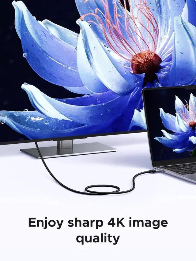 Alt view image 3 of 7 - UGREEN 240W USBC Gen2 10Gbps USB 3.2 Cable 3.3FT, 4K@60Hz Video Output & Fast Charging Cord Compatible with iPhone 17/16/14 Pro Max, NVMe SSD, Monitor, Galaxy S25/S24 Ultra, MacBook Pro