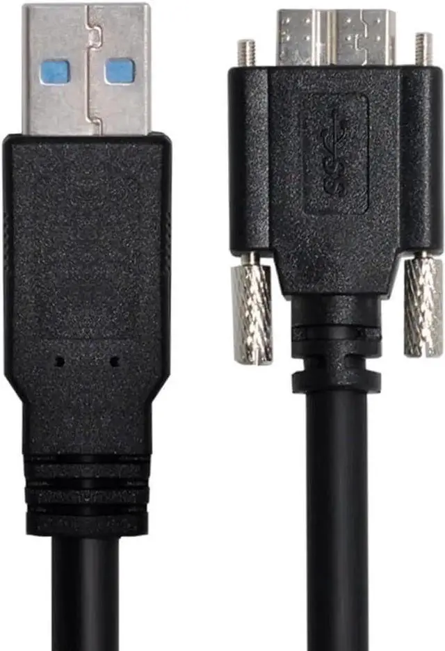 Alt view image 4 of 7 - 8.0M Micro USB 3.0 Cable, USB 3.0 TypeA Male to MicroB Male Cord with Repeater Chipset & Panel Mount Screws