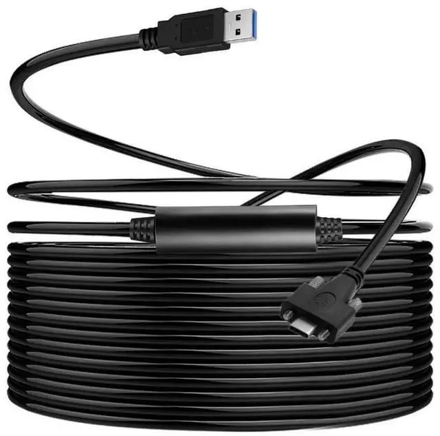 Alt view image 3 of 7 - 8.0M USB 3.0 to USBC Dual Locking Connector Cable with Repeater Chipset for Industrial Cameras