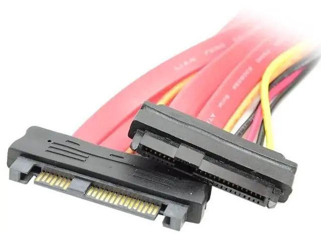 Alt view image 5 of 7 - 0.5m SAS Hard Drive Extension Cable, SFF8482 29Pin Male to Female with 22Pin+7Pin Power Connectors