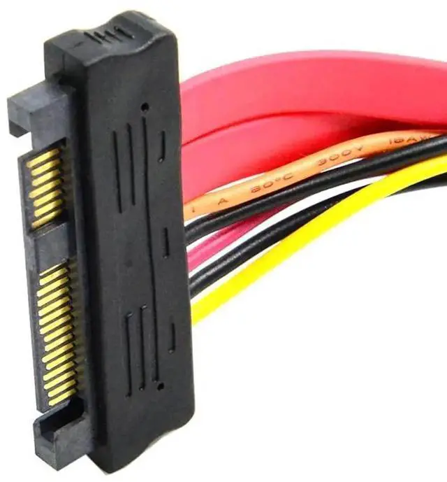Alt view image 3 of 7 - 0.5m SAS Hard Drive Extension Cable, SFF8482 29Pin Male to Female with 22Pin+7Pin Power Connectors