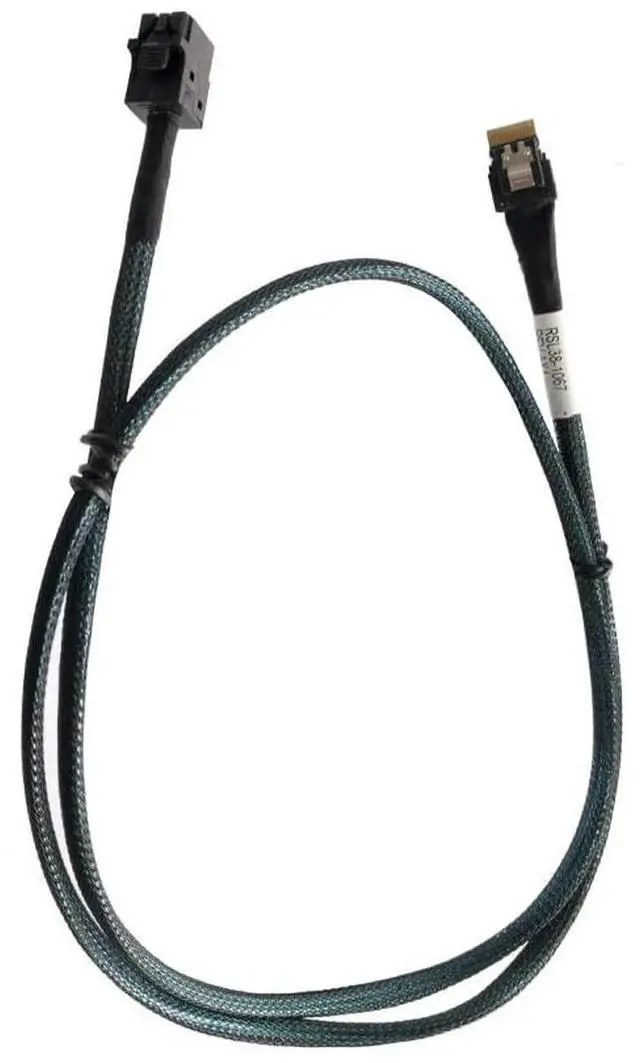 Alt view image 5 of 5 - 80CM SlimSAS 4X to MiniSAS HD Cable, SFF8654 38Pin to SFF8643 36Pin, Supports PCIe Gen4.0 & SAS3.0 Protocols