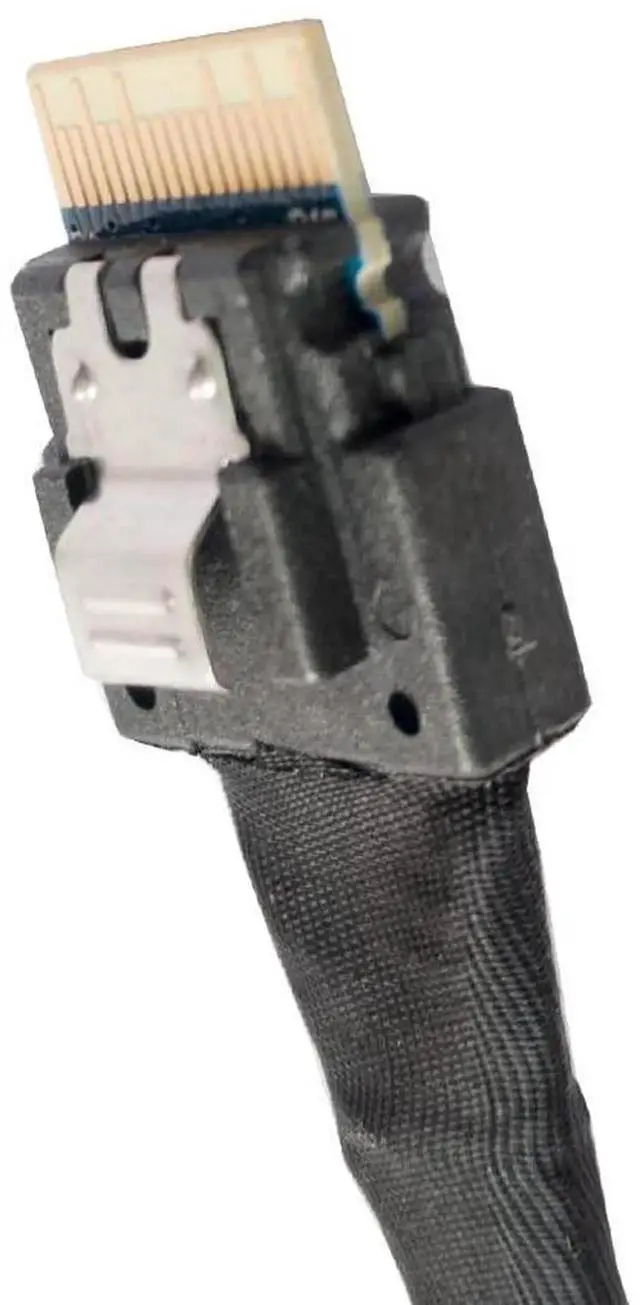 Alt view image 4 of 5 - 80CM SlimSAS 4X to MiniSAS HD Cable, SFF8654 38Pin to SFF8643 36Pin, Supports PCIe Gen4.0 & SAS3.0 Protocols