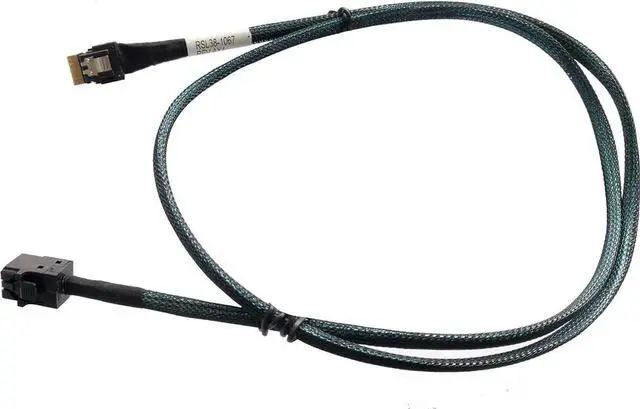 Main image of 80cm SlimSAS 4X to MiniSAS HD 4X Cable, SFF8654 38Pin to SFF8643 36Pin, 24Gbps SAS & 8GT/s PCIe, SAS3.0 Compliant for Servers