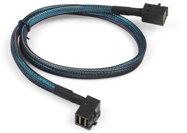 Alt view image 4 of 6 - 36Pin Internal MiniSAS HD RightAngle SFF8643 to 36Pin MiniSAS HD Cable
