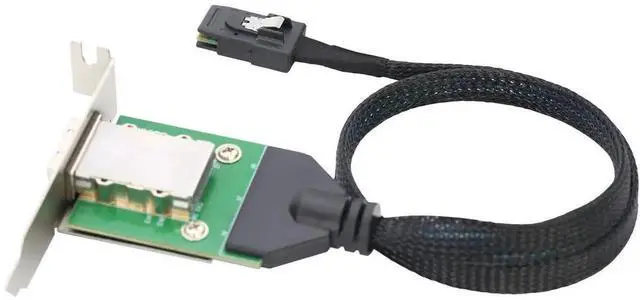 Alt view image 6 of 6 - 0.5M/19.68in Mini SAS HD SFF8087 to SFF8088 InternalExternal Converter Cable, 28AWG Copper HighSpeed Harness, 6Gbps Data Transfer