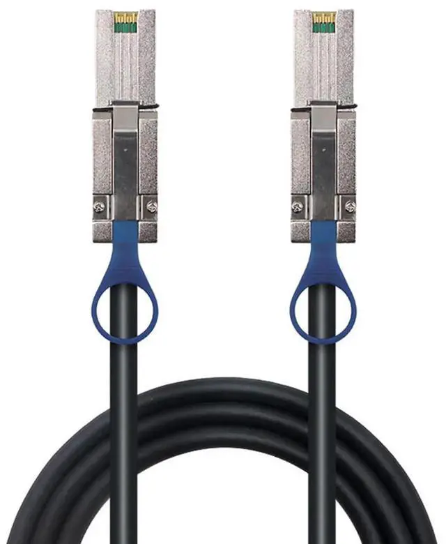 Alt view image 5 of 6 - 2M Mini SAS HD SFF8088 26Pin to SAS HD 8088 Stacking Server Cable, 6Gbps HighSpeed 28AWG Copper Cord, 10 Ohm Impedance