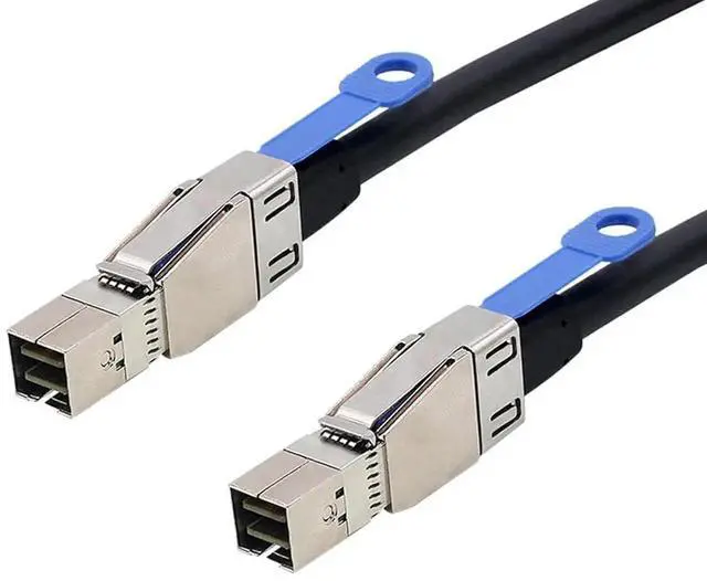 Main image of 0.5M OCuLink PCIExpress SAS SFF8611 4i to SATA 7P Right Angle Server Hard Drive Cable, 32AWG 12Gbps HighSpeed Internal Harness