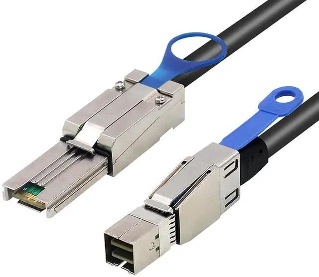 Main image of External Mini SAS HD SFF8644 to Mini SAS SFF8088 Hybrid Cable, 6Gbps SAS Cable, 1M/3.3ft