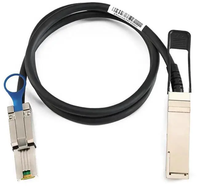 Alt view image 4 of 5 - QSFP 40G SFF8436 to MiniSAS HD SFF8088 Server Cable, 28AWG HighSpeed Storage Cable, Compatible with NetApp DS4243 DS4246, 1M