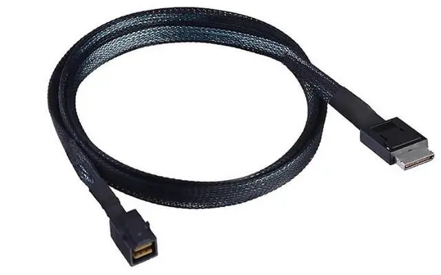 Alt view image 4 of 6 - PCIe Oculink SFF8611 4i to Mini SAS HD SFF8643 Internal Server Cable, 12Gbps HighSpeed Data Transmission, 32AWG, 39.37 Inches / 1m