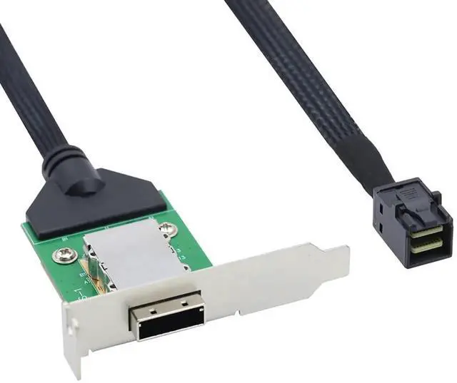 Main image of Mini SAS HD SFF8643 to SFF8088 PCBA Female InternaltoExternal Conversion Cable, 6Gbps HighSpeed Server Cable, 1m / 39.37in