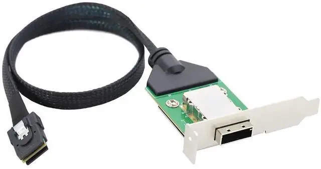 Alt view image 4 of 6 - Mini SAS HD SFF8087 to SFF8088 InternalExternal Converter Cable, 28AWG Copper HighSpeed Harness, 6Gbps Data Transfer, 1M/39.37in
