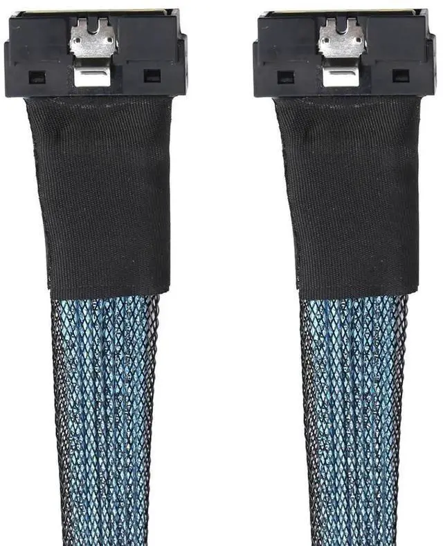 Alt view image 6 of 6 - PCIe SlimSAS LP LowProfile SFF8654 8i 74Pin to LP 8X HighSpeed Internal Cable, 24Gbps 85 30AWG Server Data Harness, 1m/39.37in