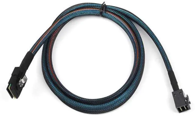 Alt view image 3 of 7 - 2PCS Internal Mini SAS HD SFF8643 to SFF8087 Cable, Compatible with RAID & PCIE Controllers, 3.3FT / 1M