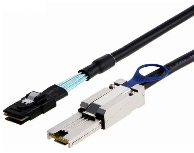 Alt view image 5 of 6 - Mini SAS SFF8087 to SAS HD SFF8088 InternaltoExternal Server Cable, 6Gbps HighSpeed 28AWG Copper Cord, 10 Impedance, 2M