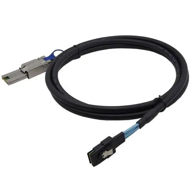 Alt view image 6 of 6 - Mini SAS SFF8087 to SAS HD SFF8088 InternaltoExternal Server Cable, 6Gbps HighSpeed 28AWG Copper Cord, 10 Impedance, 2M