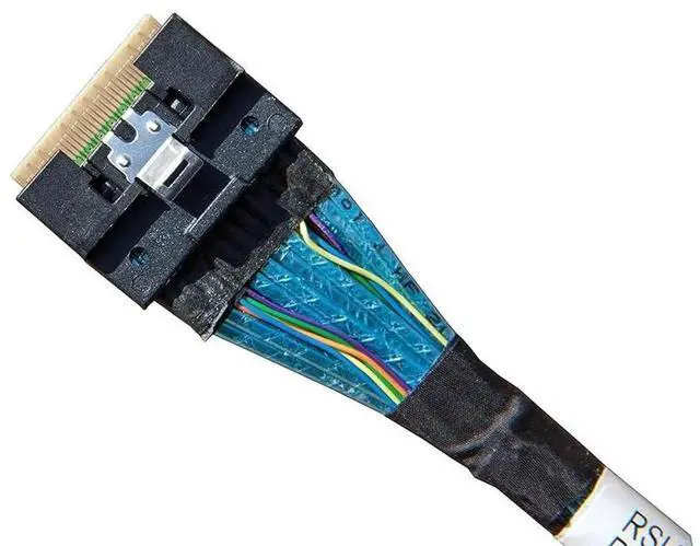 Alt view image 3 of 5 - SlimSAS x8 to 2×SlimSAS x4 Cable, SFF8654 74Pin to 2×SFF8654 38Pin, 80CM, Compatible with Broadcom MPN 056000400