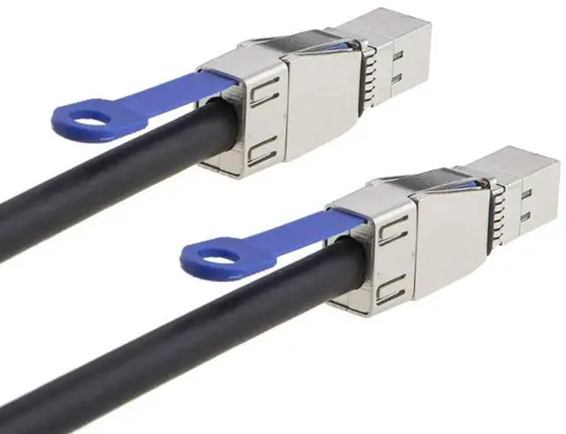 Alt view image 2 of 5 - Mini SAS HD SFF8644 to SFF8644 Cable with IC, 12Gbps HighSpeed Server Aggregation Cable, 28AWG LowLoss Flat Interface, 2M