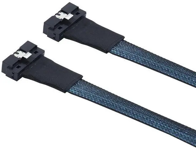 Alt view image 5 of 6 - PCIe SlimSAS LP LowProfile SFF8654 8i 74Pin to LP 8X HighSpeed Internal Cable, 24Gbps, 85 Impedance, 30AWG Server Data Harness, 0.8M/31.49in