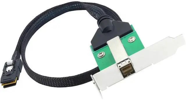 Alt view image 4 of 6 - 12G Mini SAS HD SFF8644 Female to SFF8087 Cable, 0.5m/19.6in HighSpeed Server Data Transfer Cable for RAID Controller, Storage Expansion & Workstation