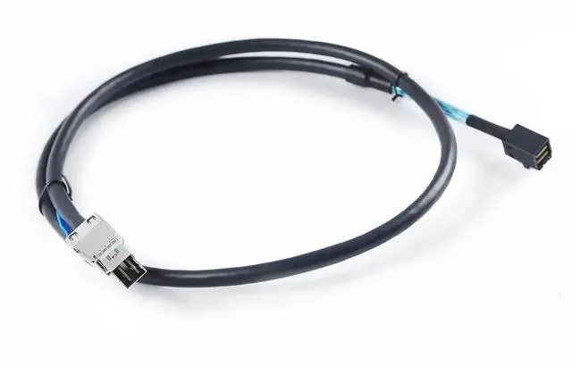 Alt view image 4 of 6 - 2PCS External Mini SAS HD SFF8644 to SFF8643 Server RAID Data Cable, 1m/3.3FT